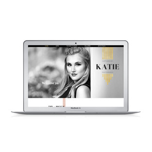 Wix website design for Captured by Katie by Bridgette Karl of forty-ninth street, website design for actors