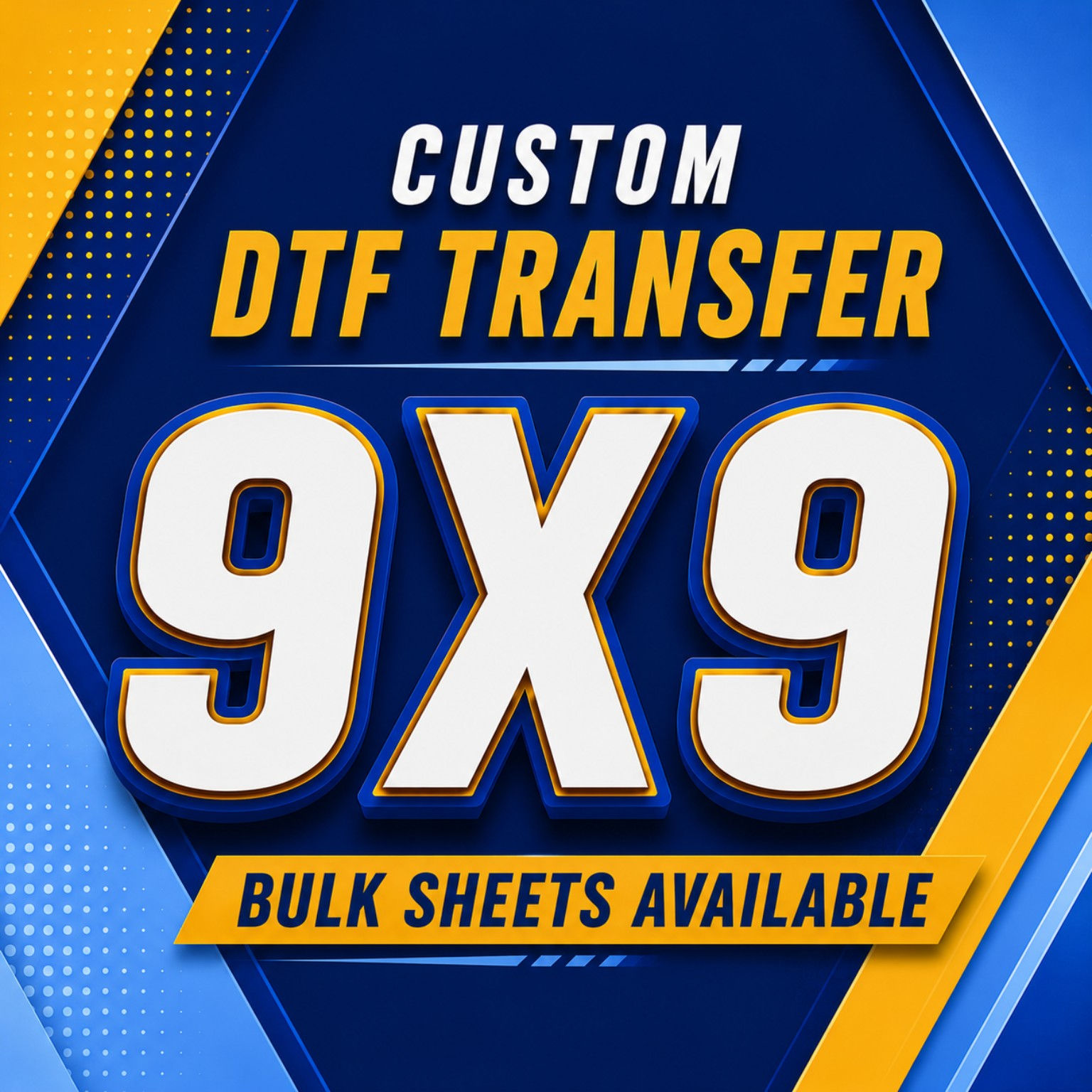 Custom 9x9 DTF Transfer