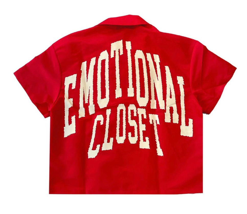 Thumbnail: Mixed Emotion Red Backyard Nylon Shirt