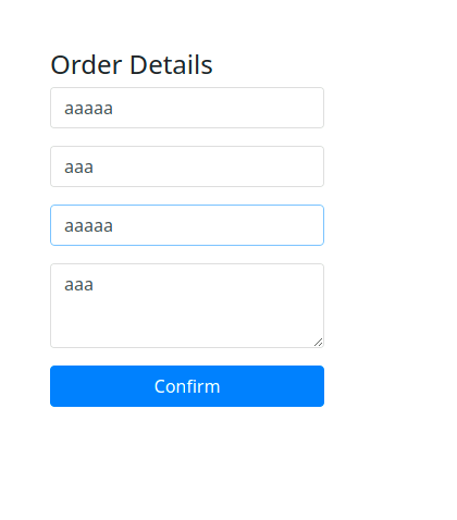 Order details