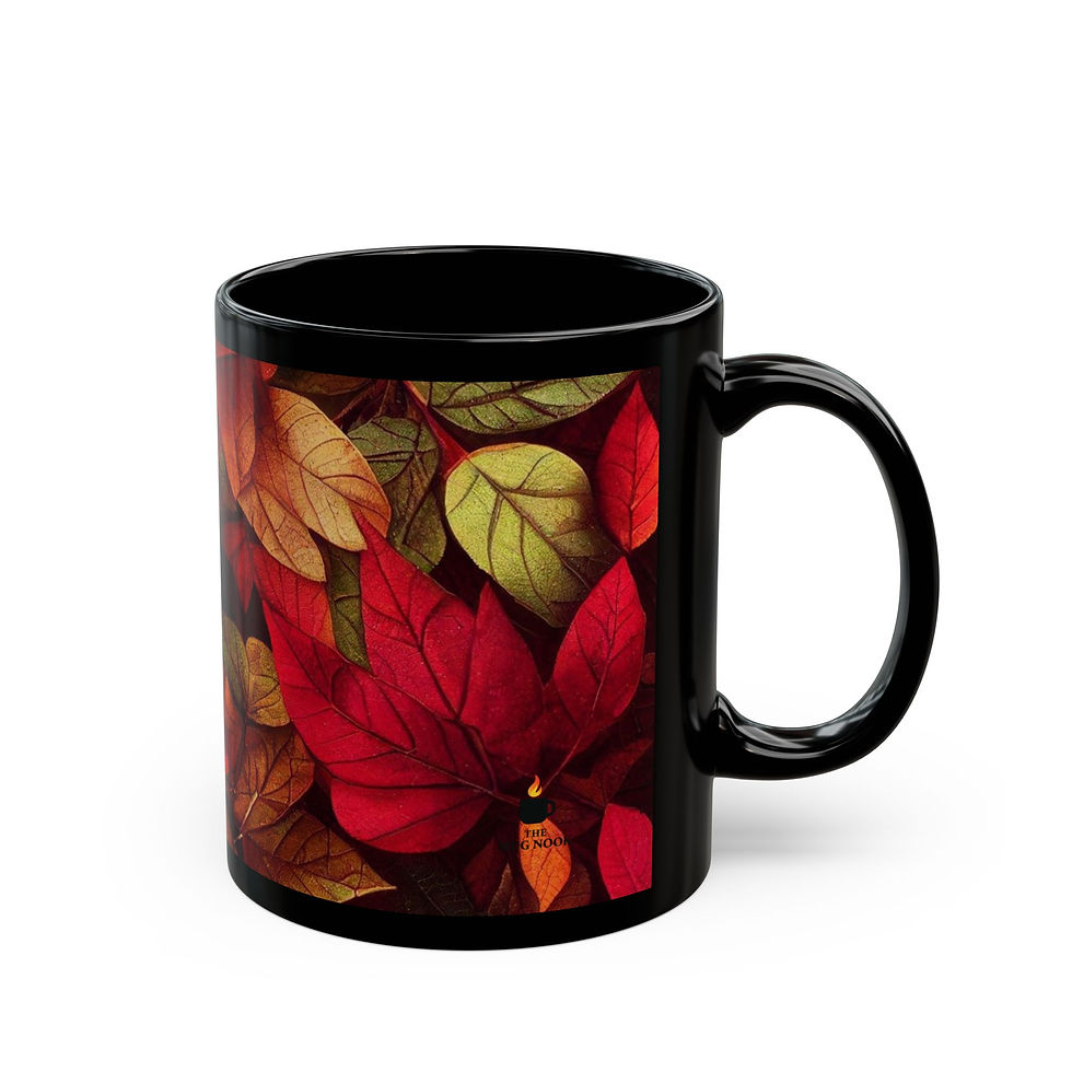 Autumn Leaves Mug — (11oz) Right View
