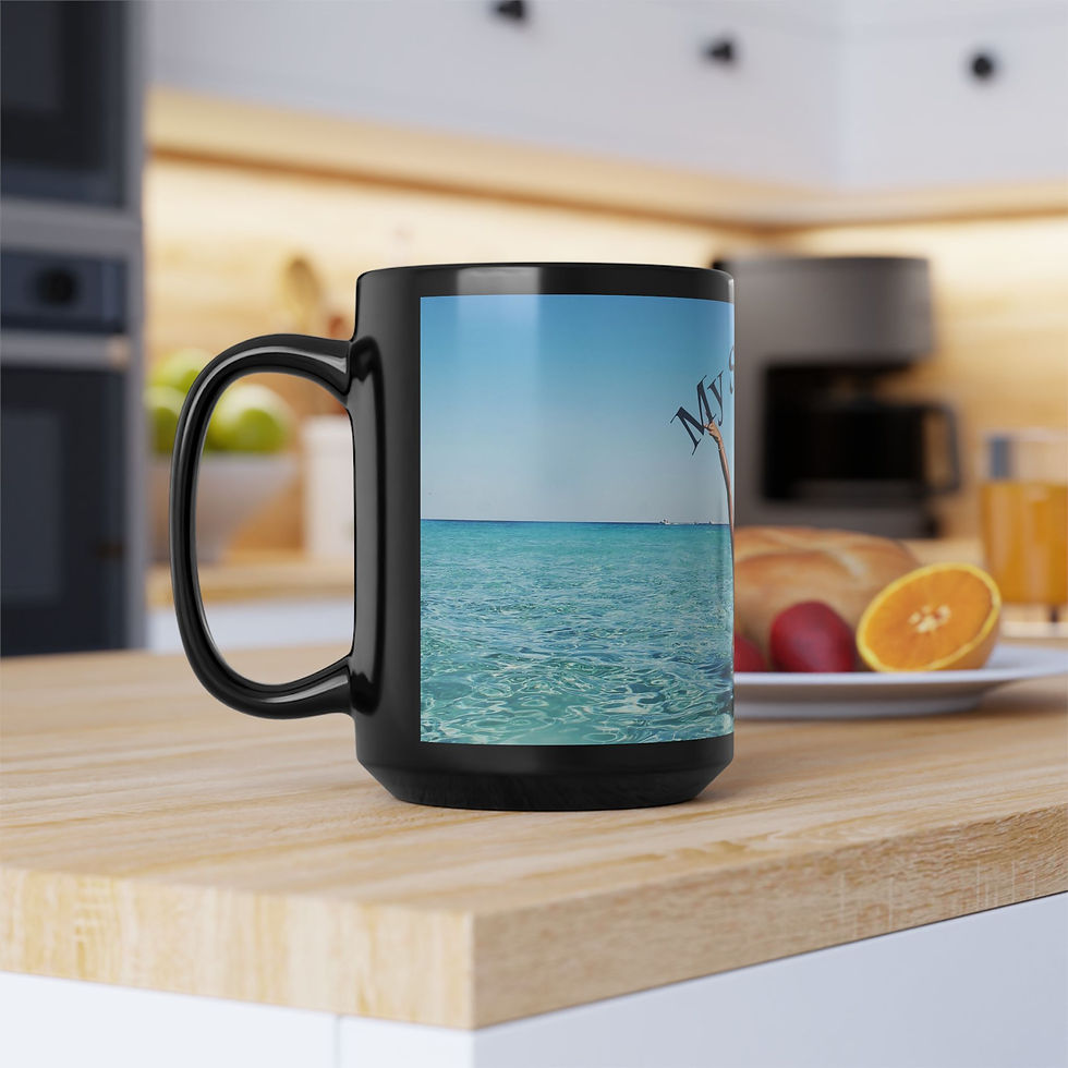 Thumbnail: My Serenity - 15oz "Code Ocean" Mug Kitchen View Left