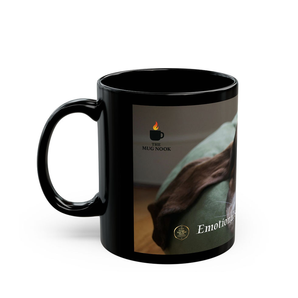 Thumbnail: Emotional Support Dog Mug — Ceramic Coffee Cup (11oz)