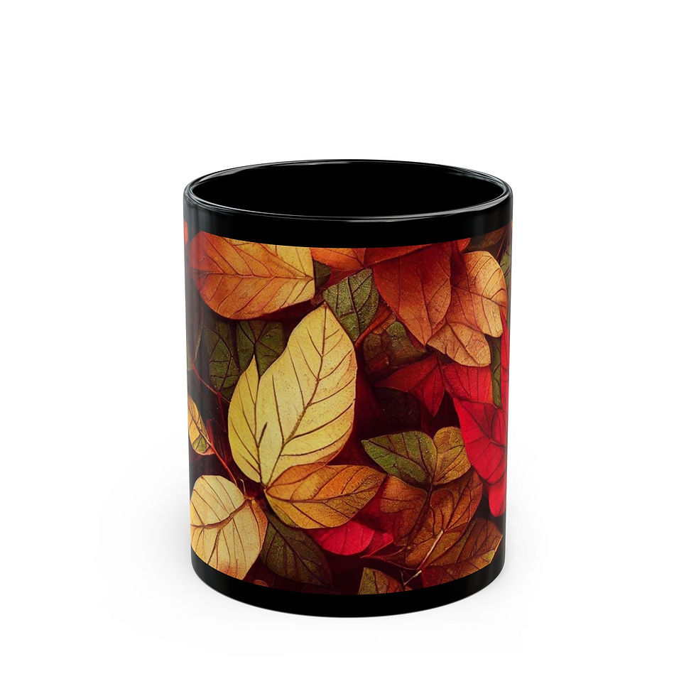Autumn Leaves Mug — (11oz) Front View