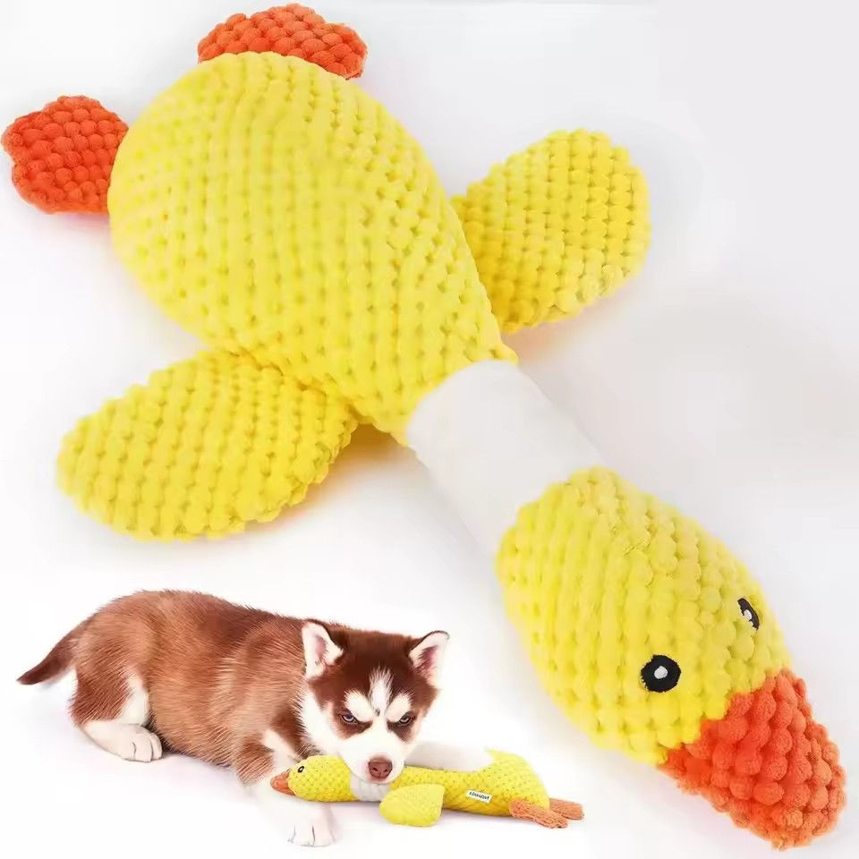 Miniatura: Brinquedo de Pelúcia Patinho para Cães