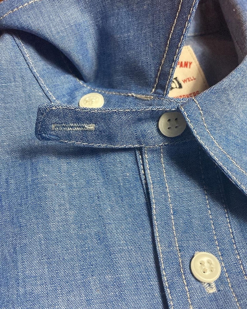 Thumbnail: Union and Company 1920’s Miner Shirt Indigo Chambray