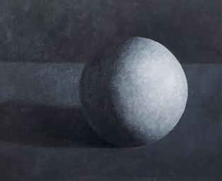 Grisaille sphere painting