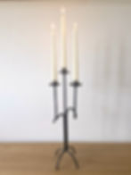 Triple Steel Candle Holder