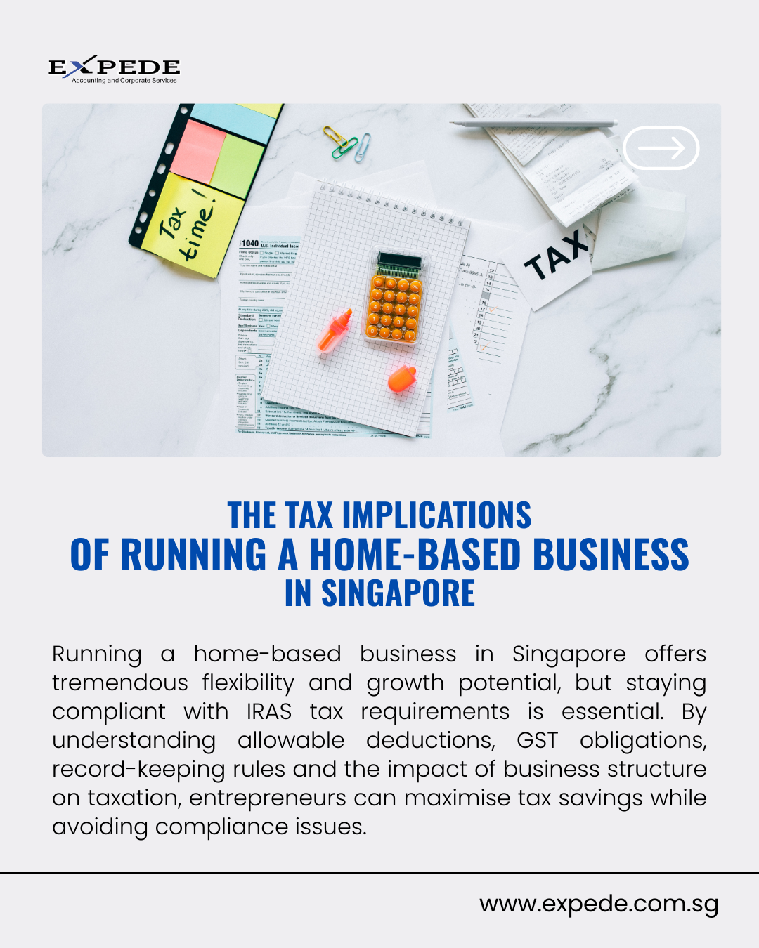 The Tax Implications of Running a Home-Based Business in Singapore