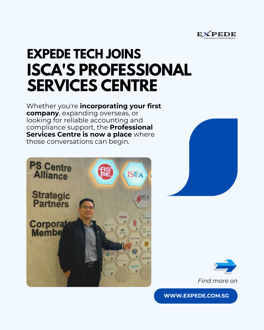 Expede Tech Joins ISCA’s Professional Services Centre