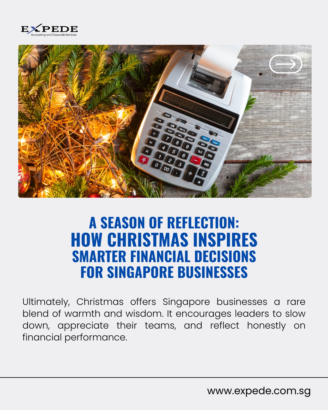 A Season of Reflection: How Christmas Inspires Smarter Financial Decisions for Singapore Businesses