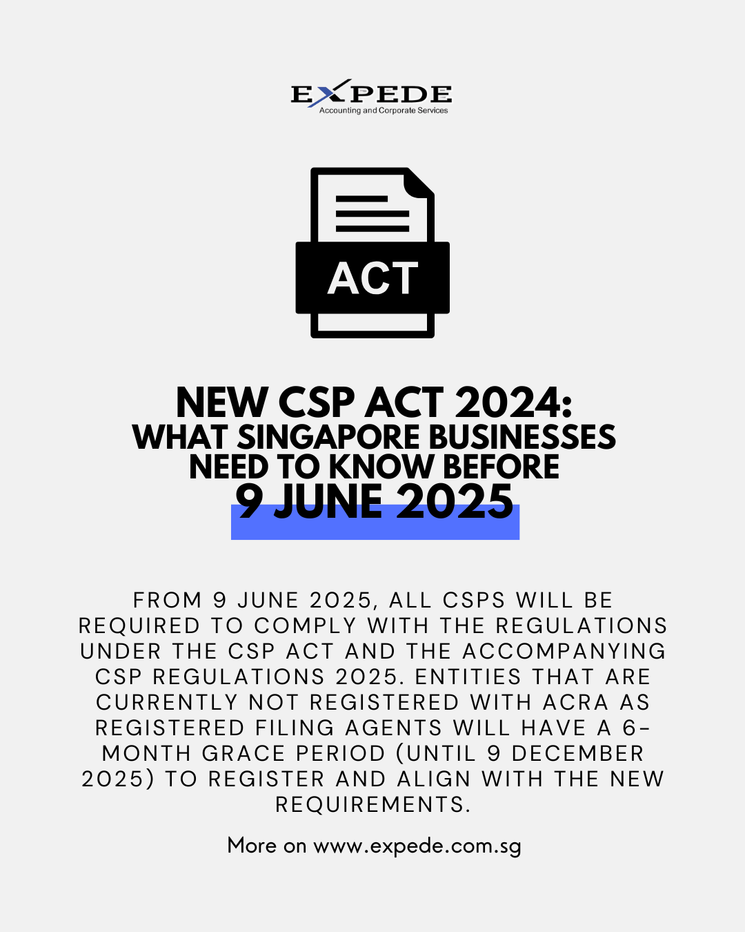 New CSP Act 2024: What Singapore Businesses Need to Know Before 9 June 2025