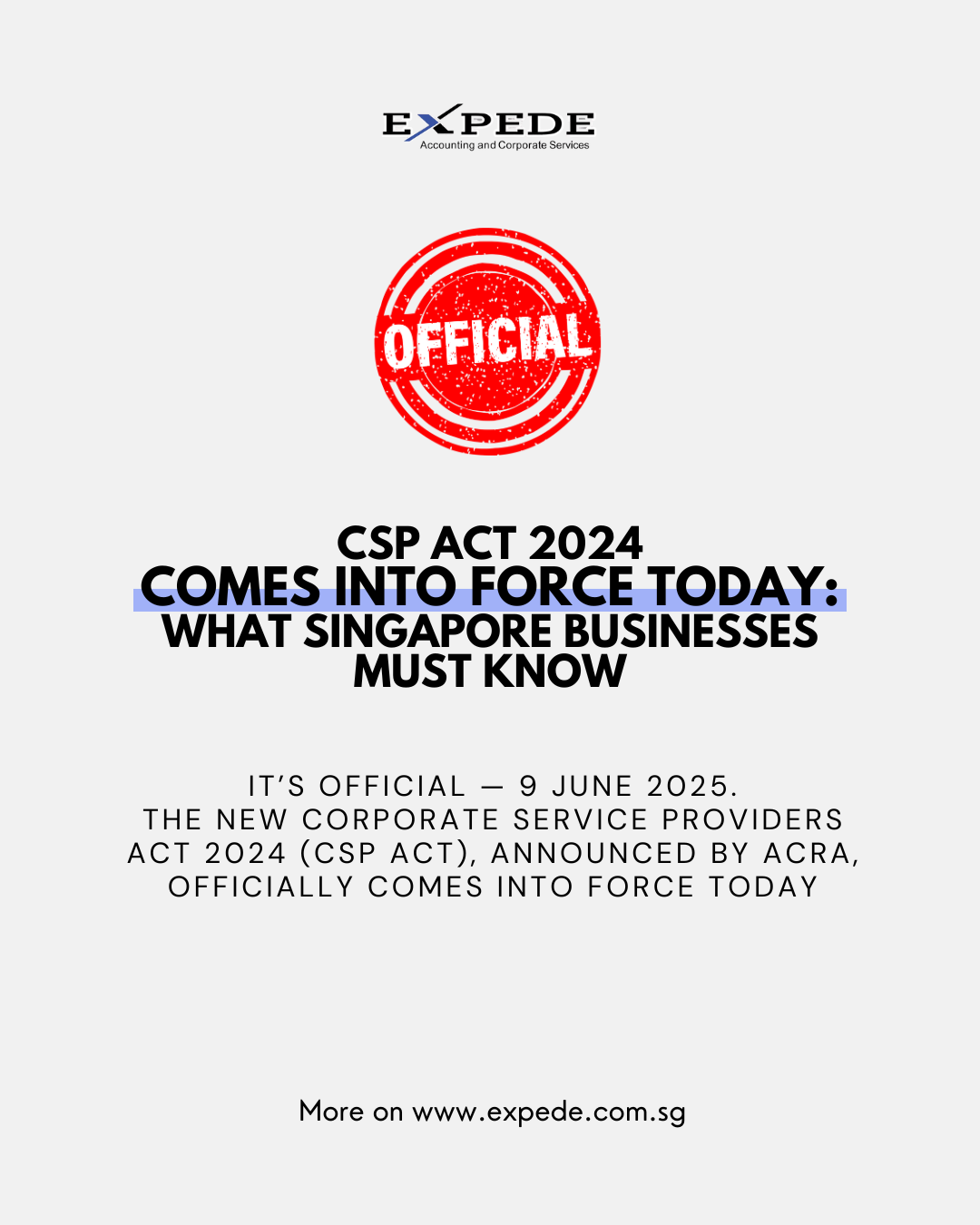 CSP Act 2024 Comes Into Force Today: What Singapore Businesses Must Know