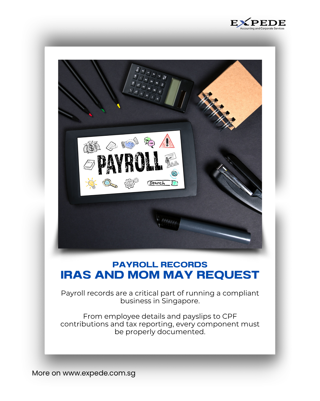 Payroll Records IRAS and MOM May Request