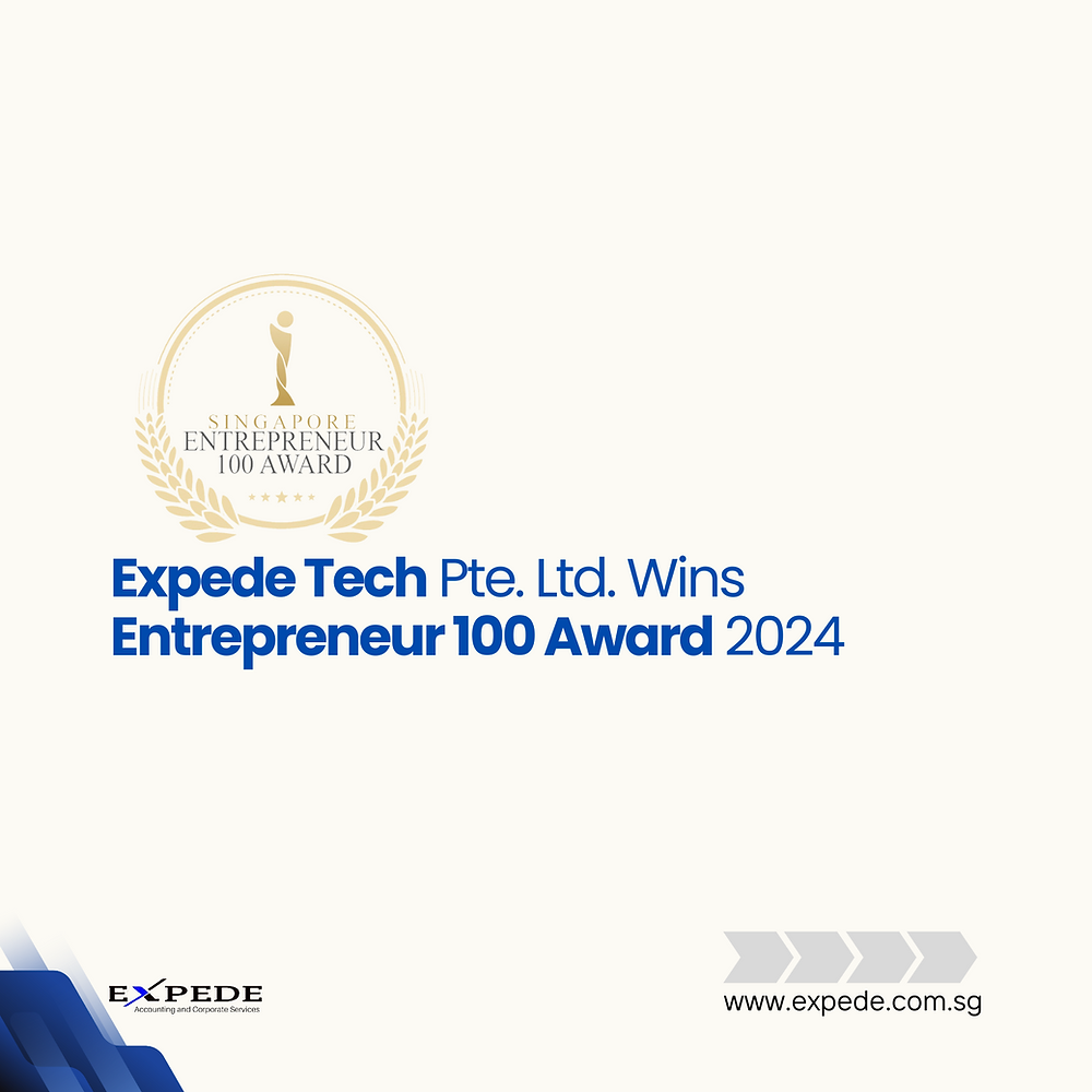 EXPEDE TECH PTE. LTD. Wins Entrepreneur 100 Award 2024