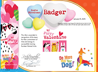 My Furry Valentine Badger