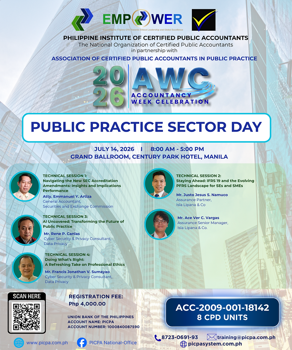 2026 ACCOUNTANCY WEEK CELEBRATION - PUBLIC PRACTICE SECTOR DAY