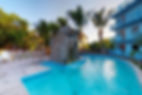 Mayan Falls lodging with a pool at Caye Caulker Belize