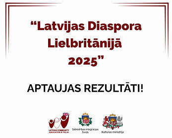 Izziņoti aptaujas 'Latvijas Diaspora Lielbritānijā 2025' rezultāti