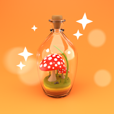 Mushroom_In_Bottle render