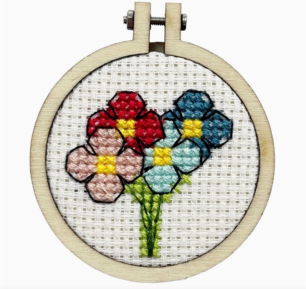Thumbnail: Thanks A Bunch! Mini Matchbox Cross Stitch Kit