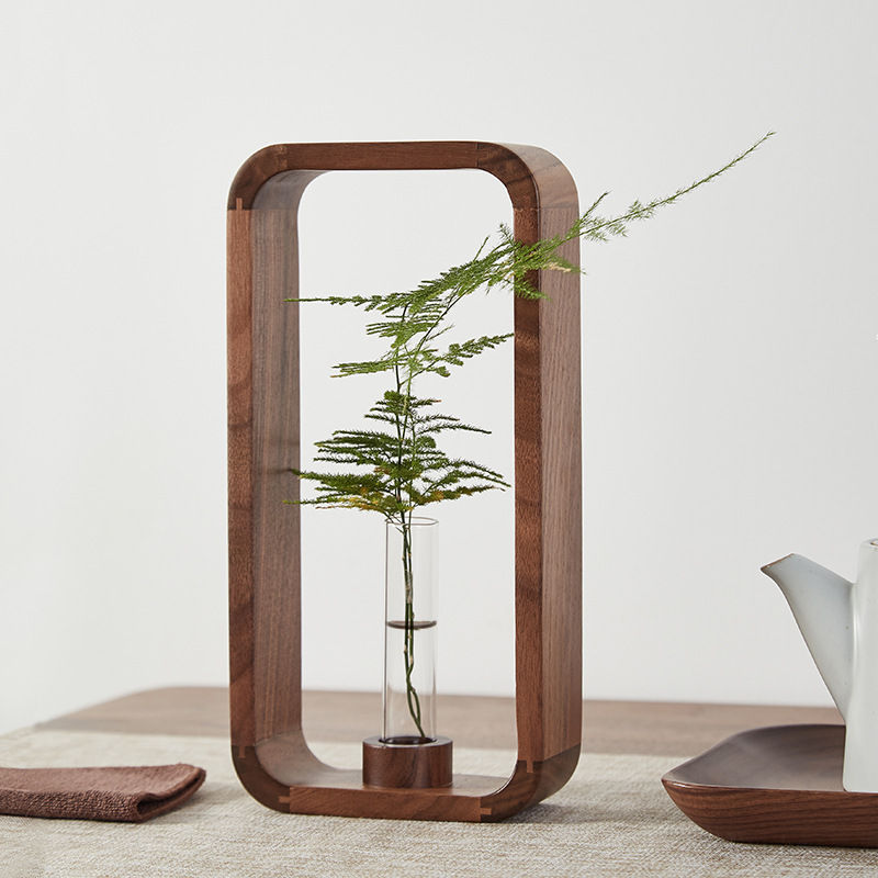 Transparent Glass Vase for Water Plants - Zen Style