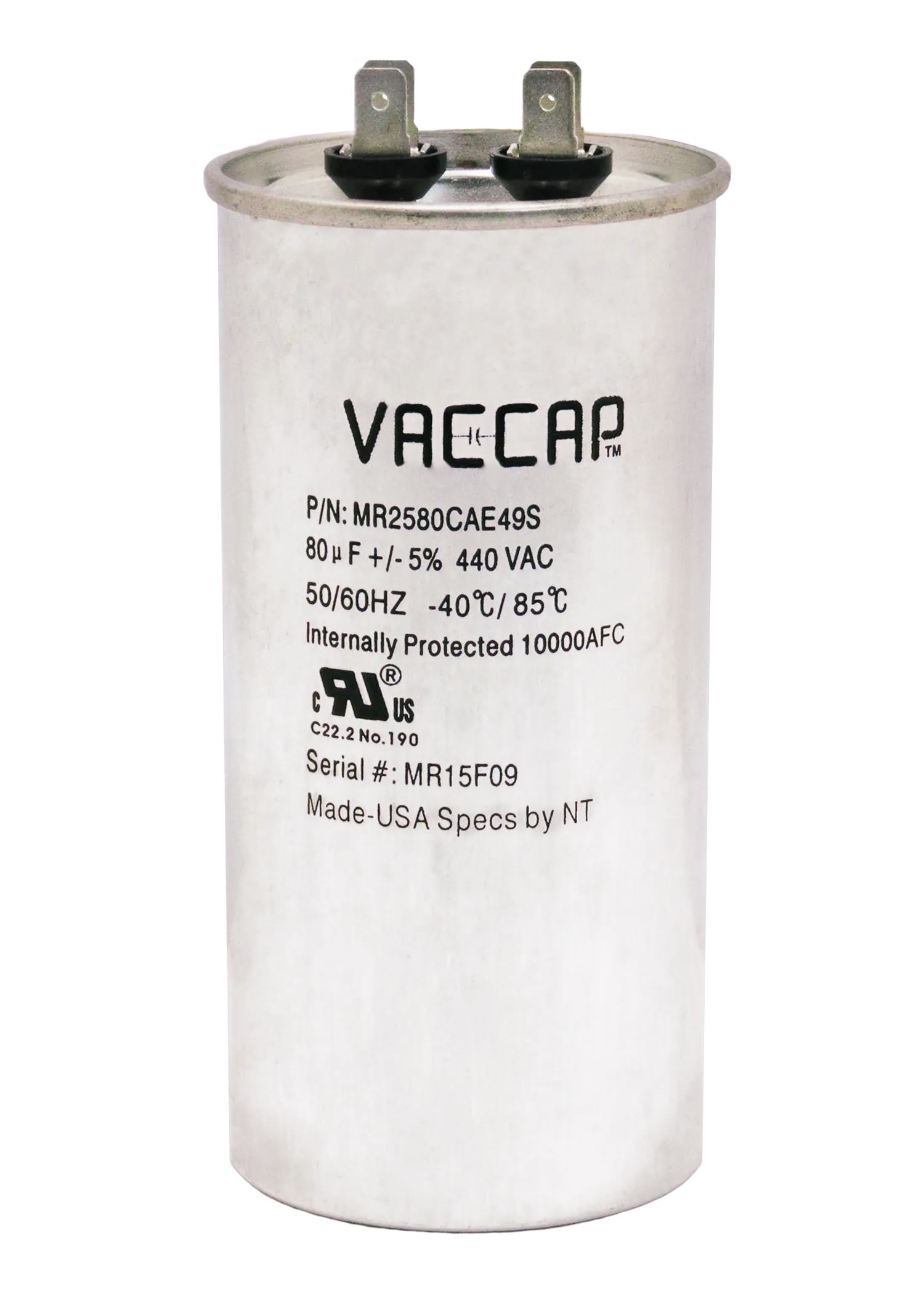 Motor Run Capacitor 80uF/440V