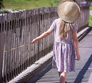 Girl Walking Outdoors