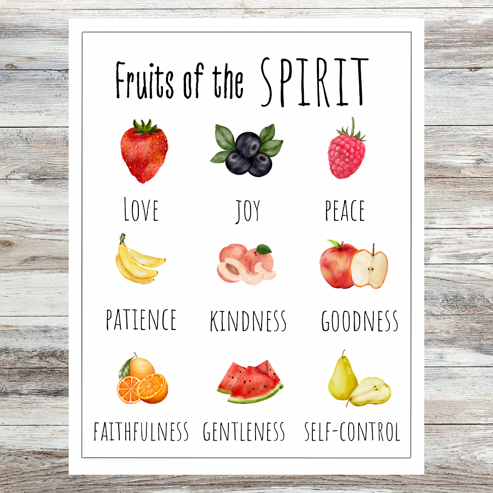 Thumbnail: fruits of the spirit free printable 