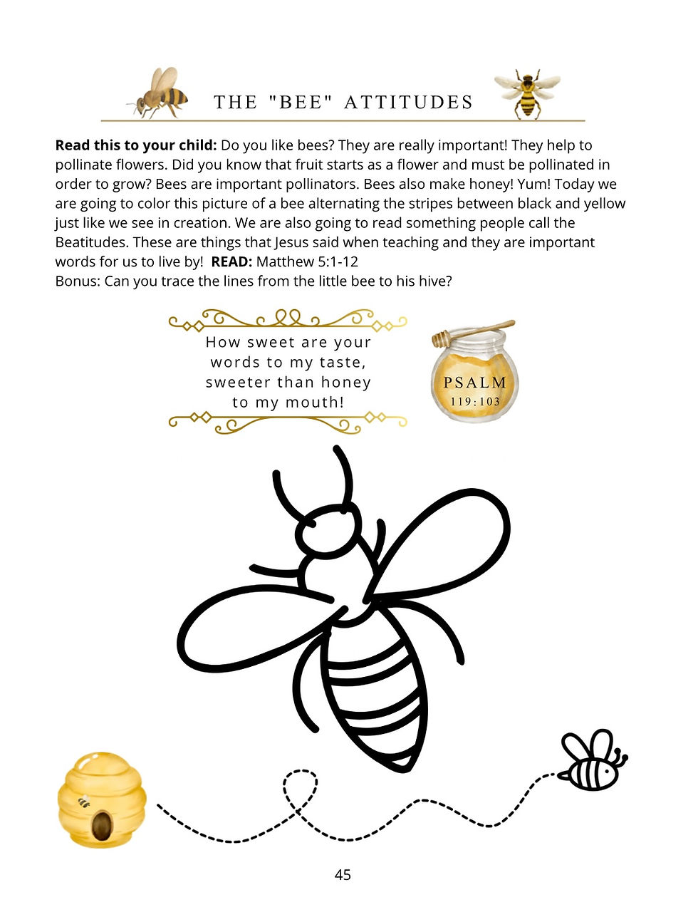 Thumbnail: sample work page for christian preschool curriculum 