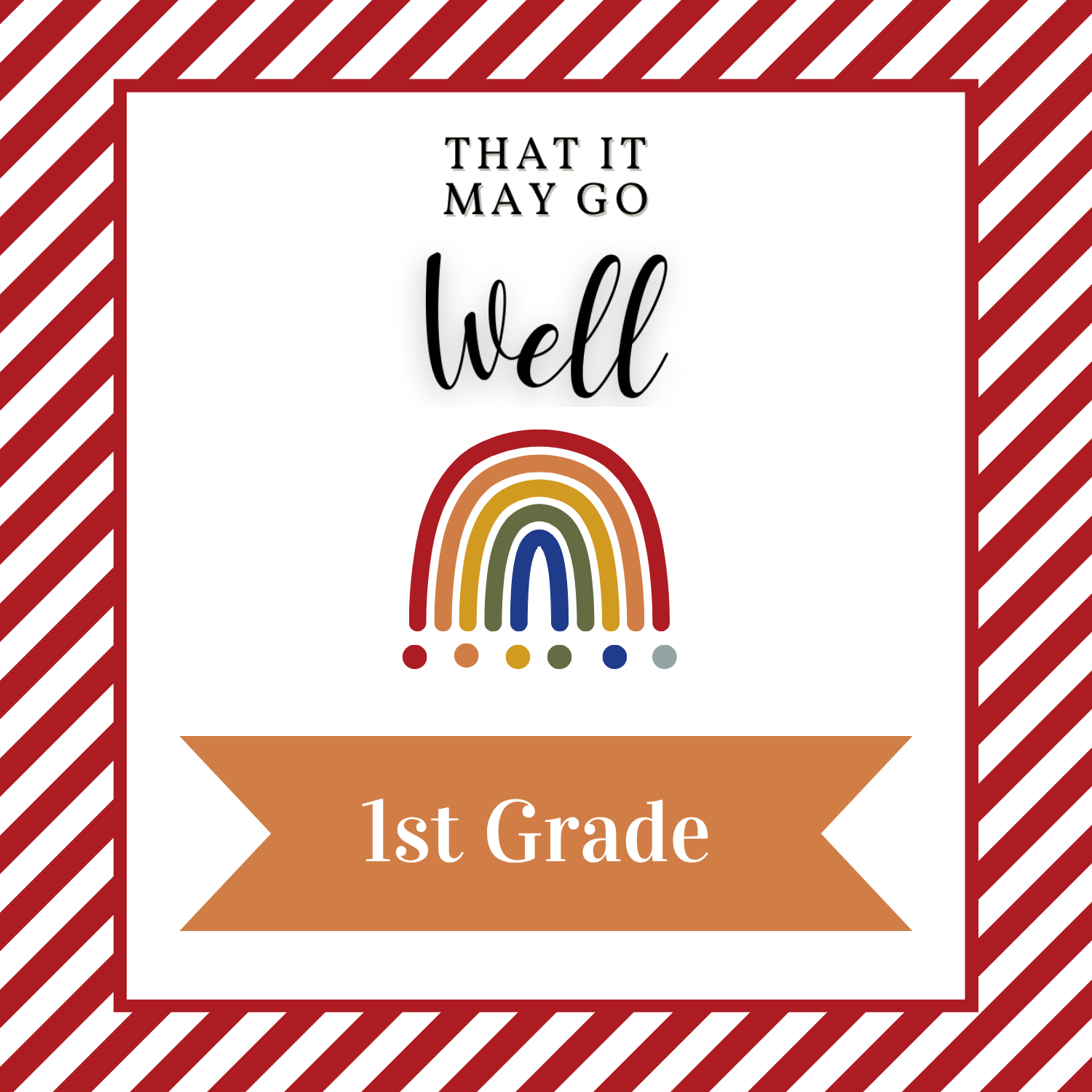 1st grade Christian homeschool curriculum red year book cover