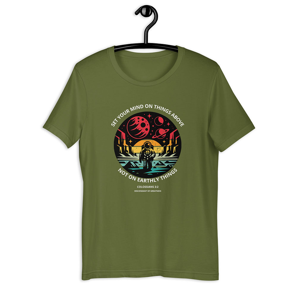 Thumbnail: Set your mind on things above- Unisex t-shirt