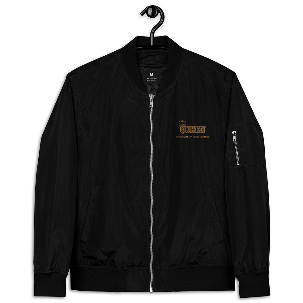 Thumbnail: Queen-Premium recycled bomber jacket (Embroidered)