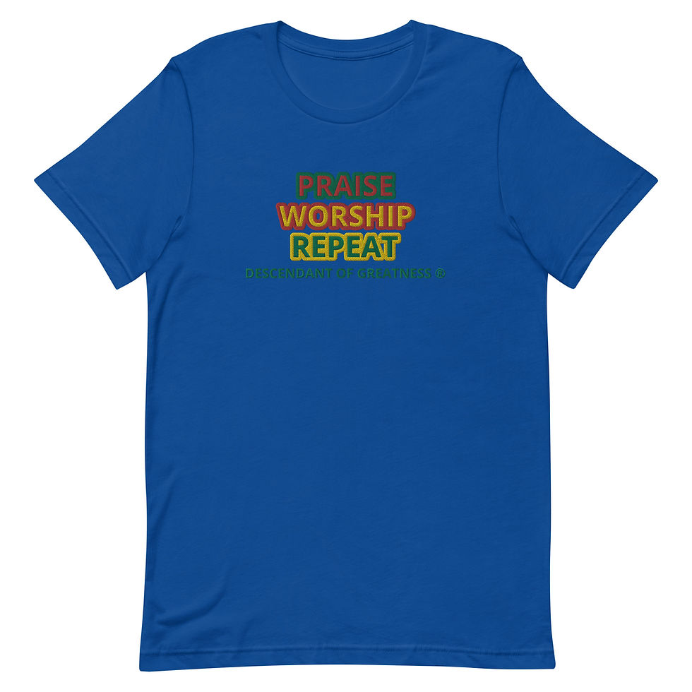 Thumbnail: Praise Worship and Repeat - Unisex t-shirt