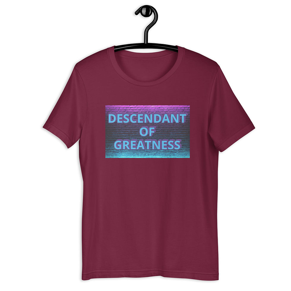 Thumbnail: Blue and Purple- Brick Wall- Unisex t-shirt