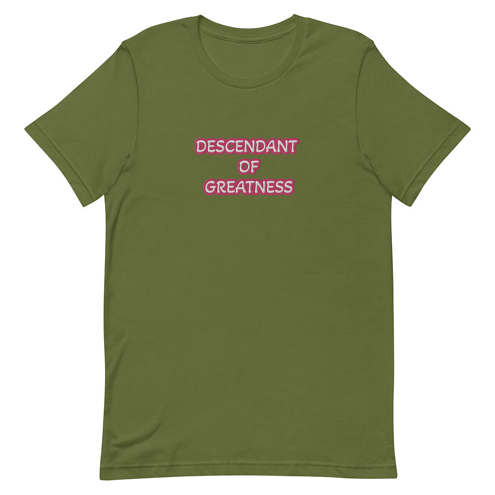 Thumbnail: Pink and White (Embroidered)- Unisex t-shirt