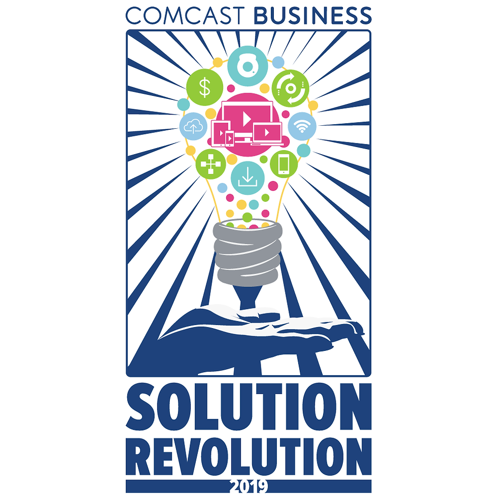 Comcast Business Solution Revolution 2019 Logo by Joey Funk of Optic Blast! Studios