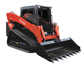 Kubota SVL97-2 track loader rental for larger grading, loading, acreage work, and material moving near Sherwood Park
