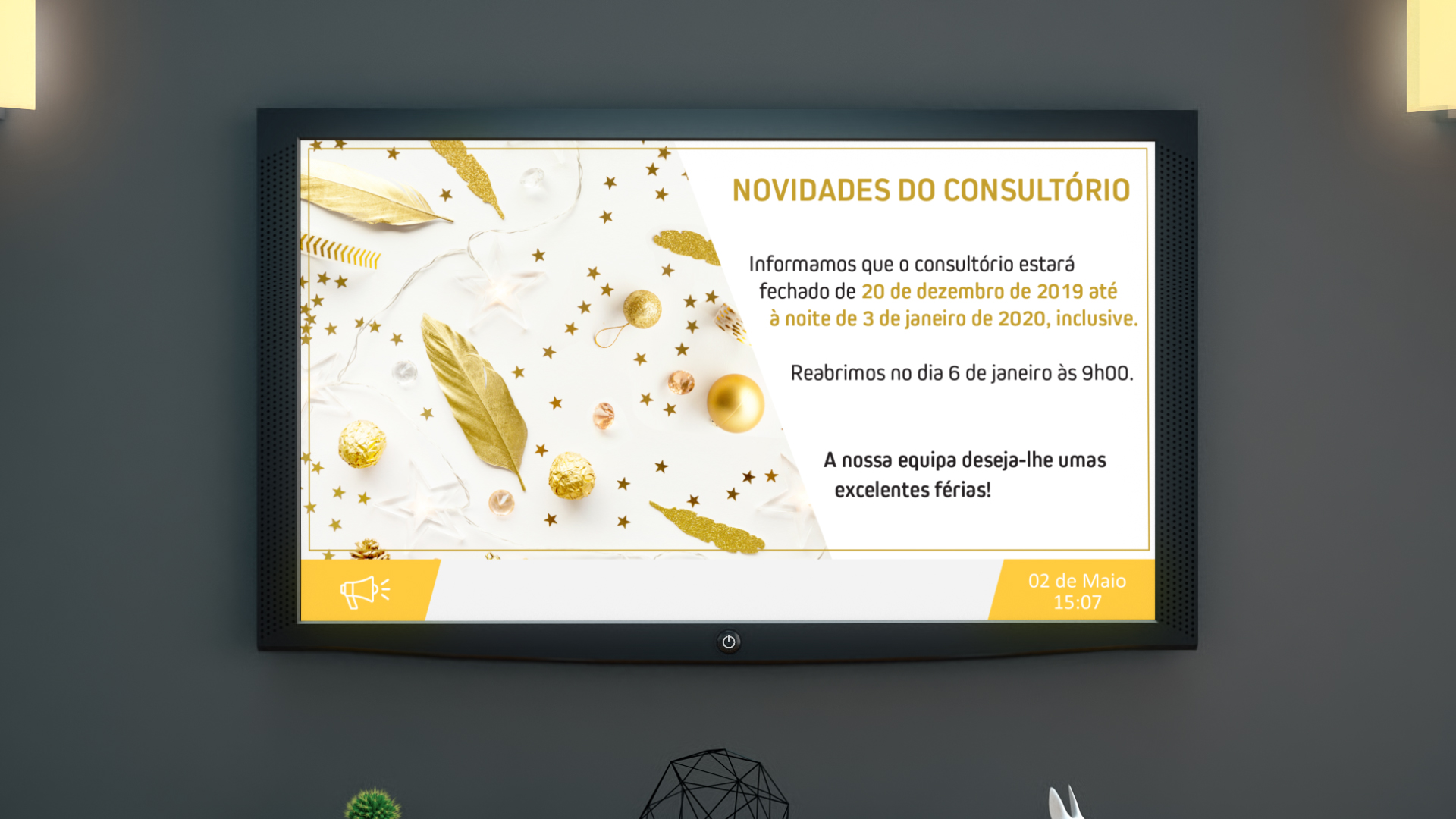 Novidades do consultório