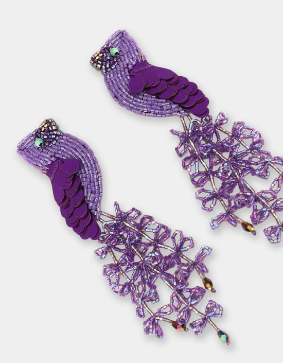 Thumbnail: Cardinal Earrings - Purple