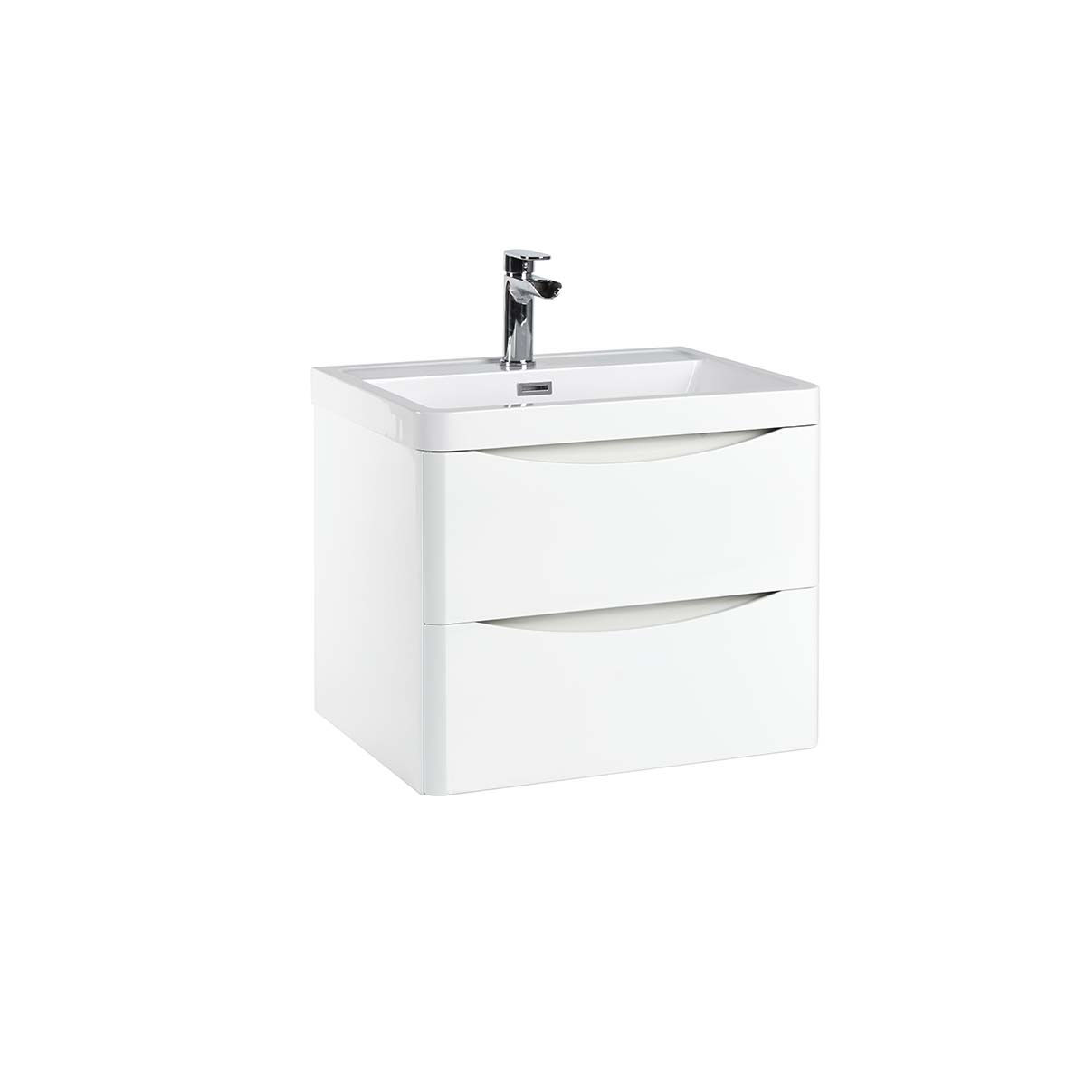 Venus - Wall Hung 600mm White Vanity Unit