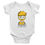 Thumbnail: Classic baby romper with short sleeves E-learn logo