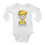 Thumbnail: Classic baby rompers with long sleeves E-learn logo