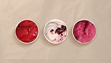 Trio von Eiscreme