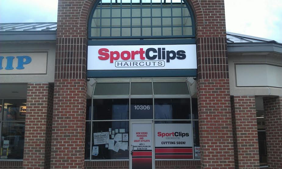 Installation of custom retail branding sign