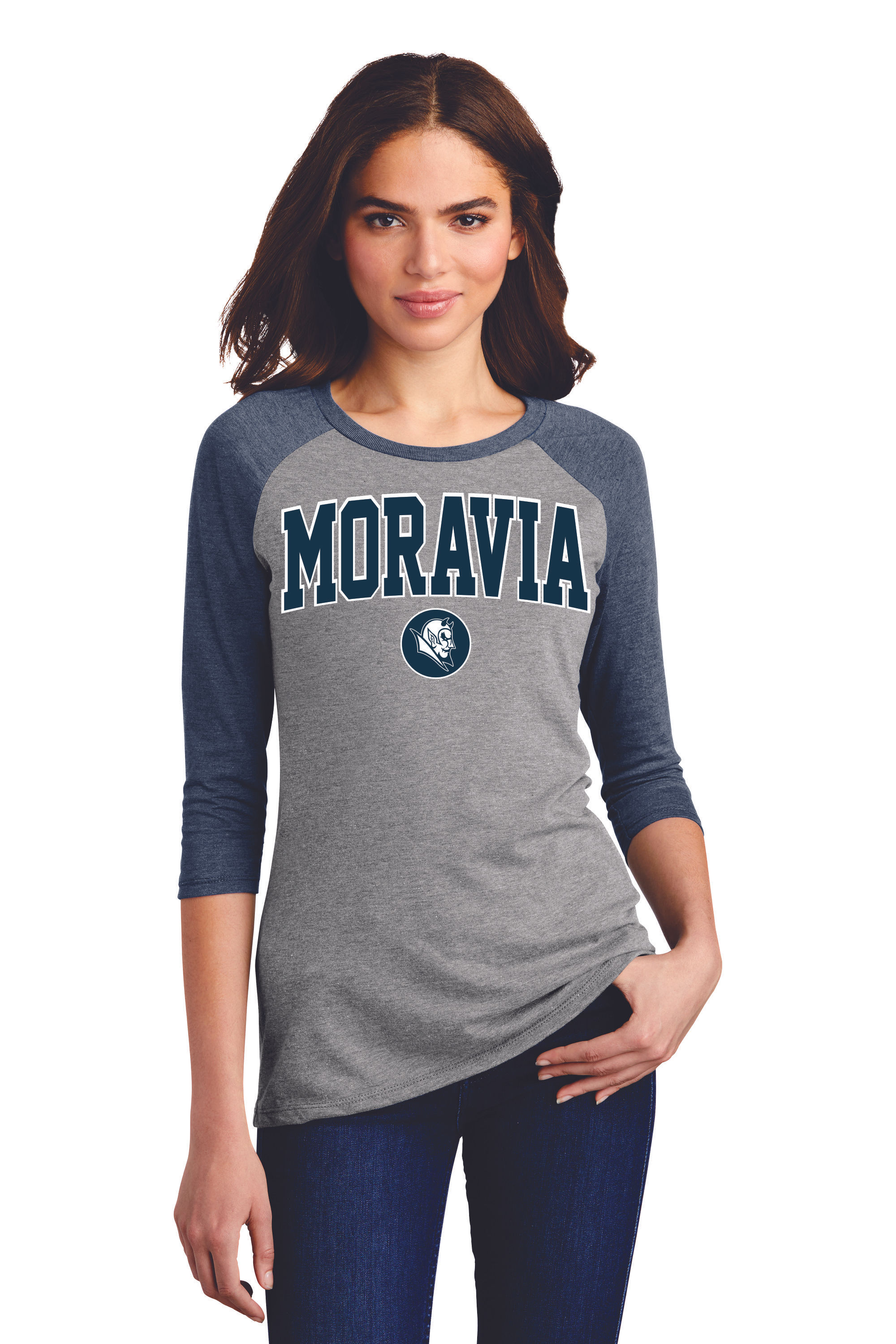 Moravia w/Devil Head Women's 3/4 Sleeve DM136L