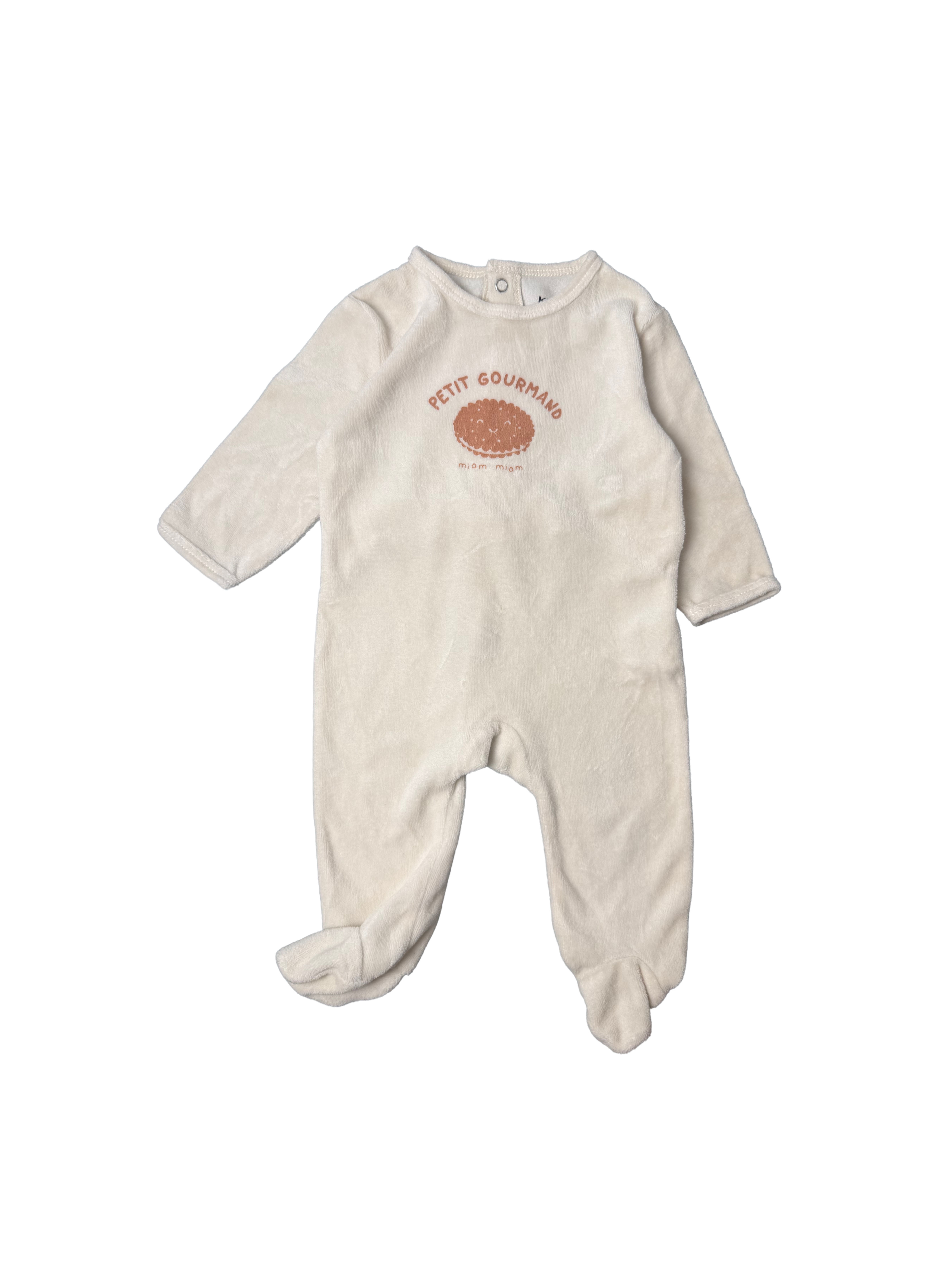 Pyjama velours Kiabi 3 mois