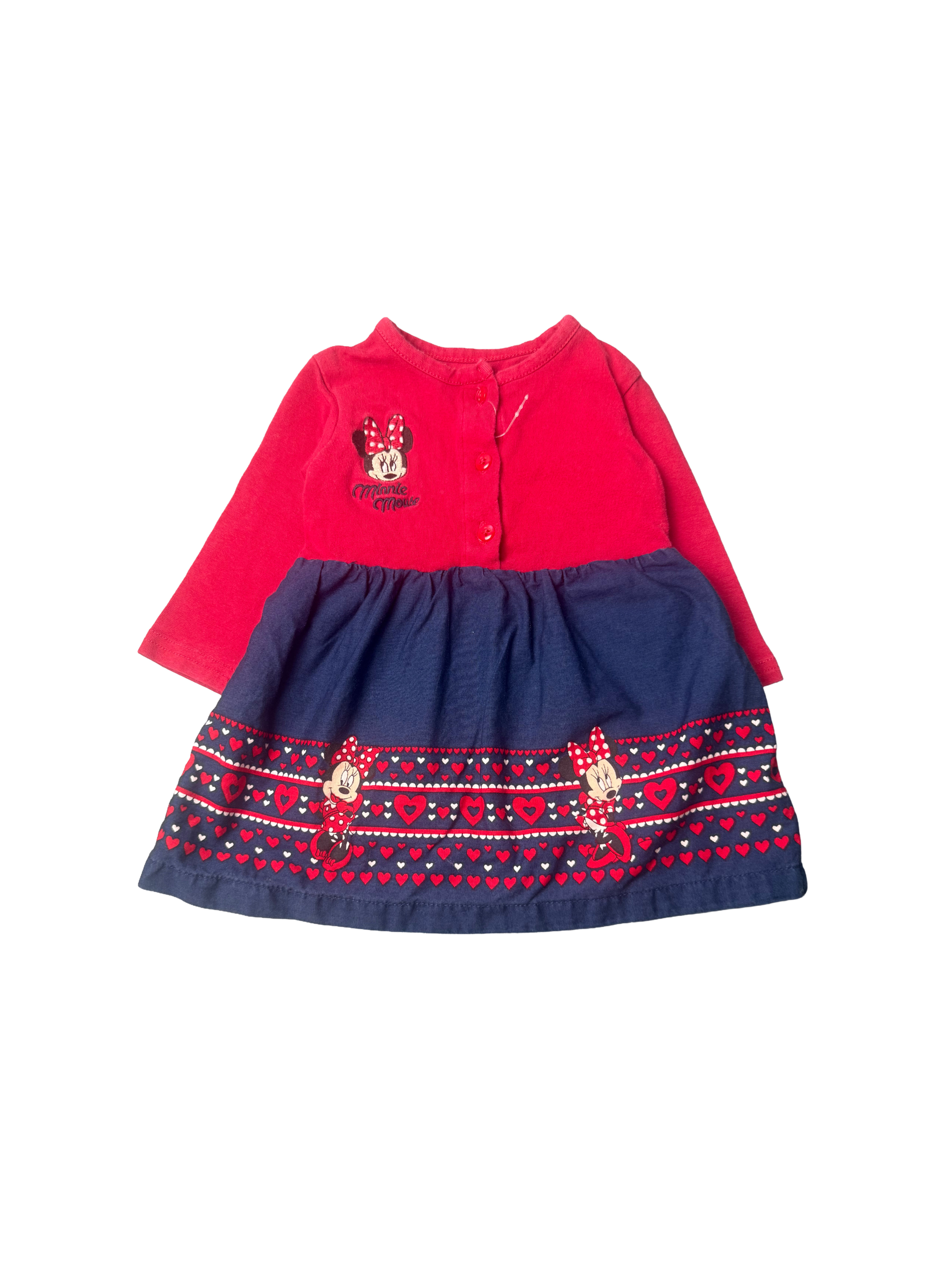 Robe manches longues Minnie 3 mois