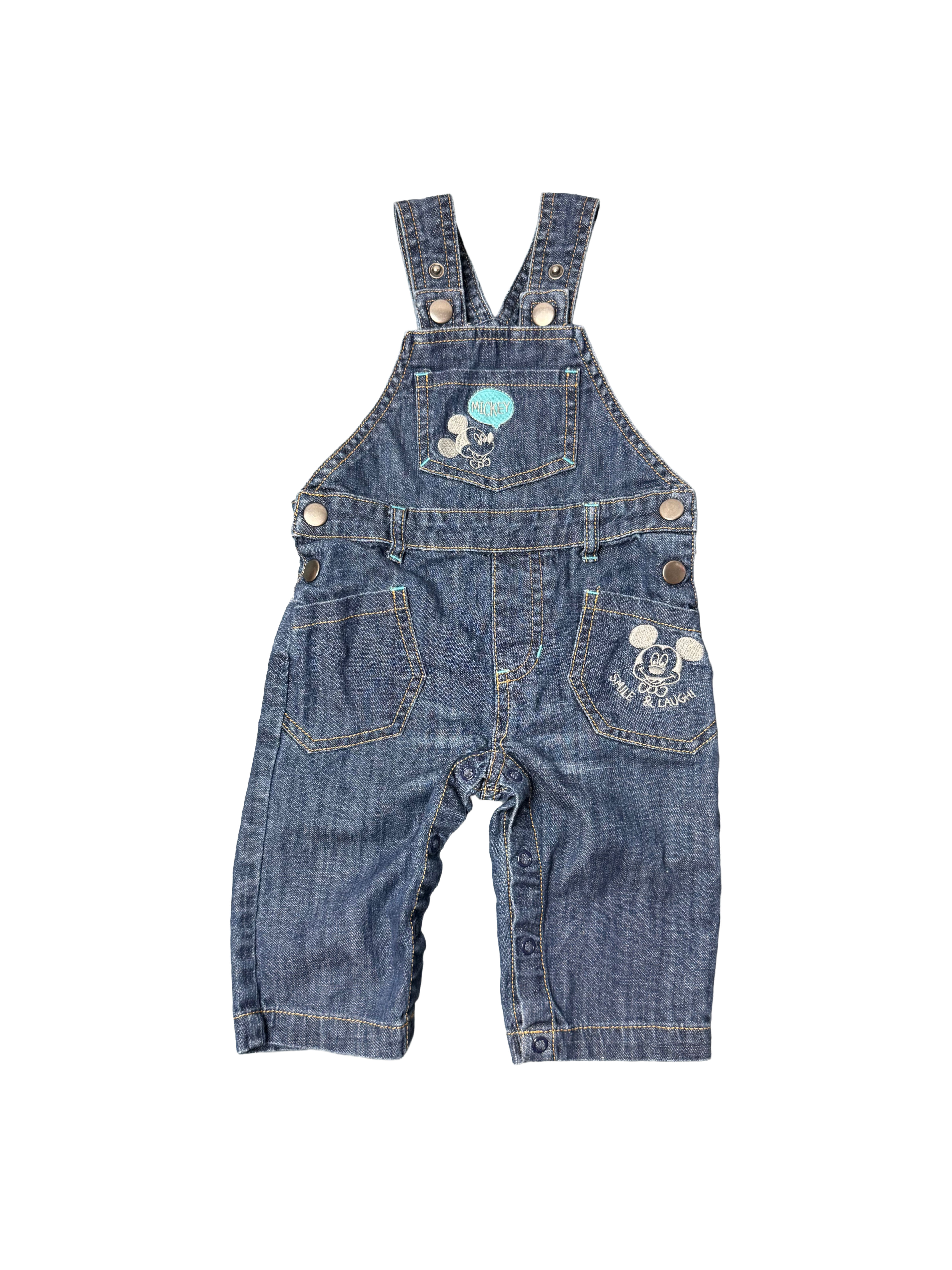 Salopette en Jean Mickey 9 mois