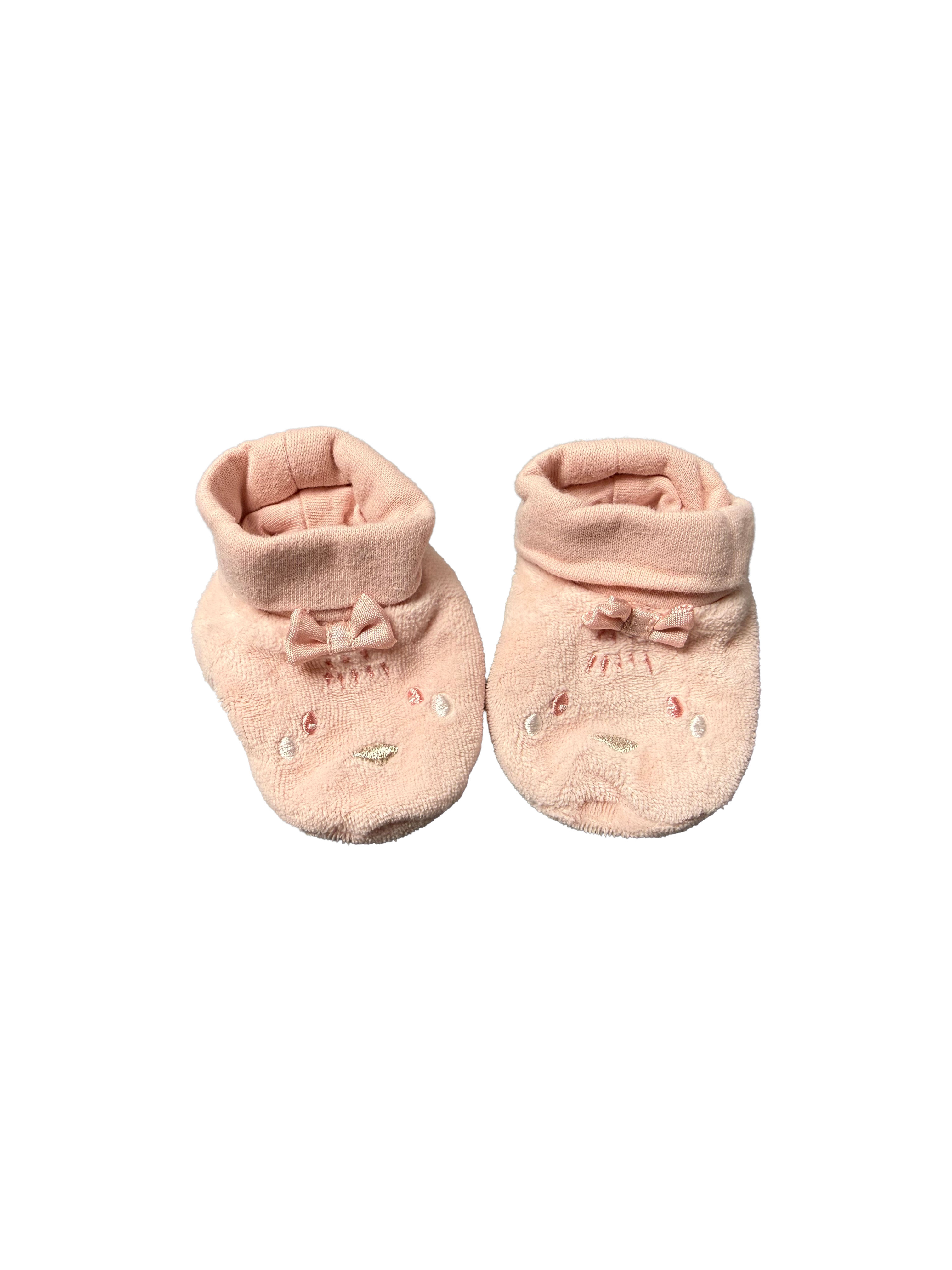 Chaussons de naissance velours Orchestra